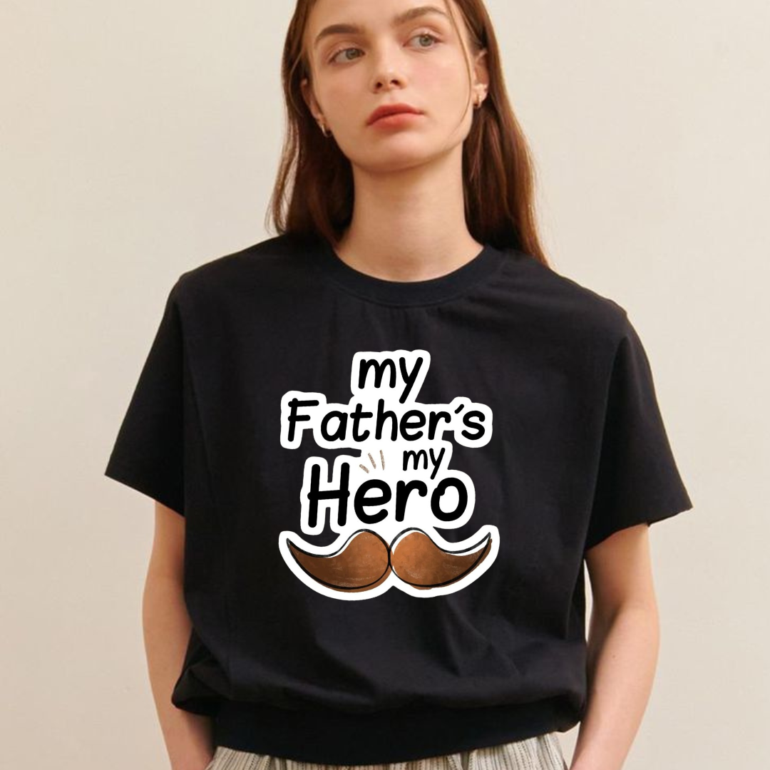 Father Quote Cotton T-Shirt
