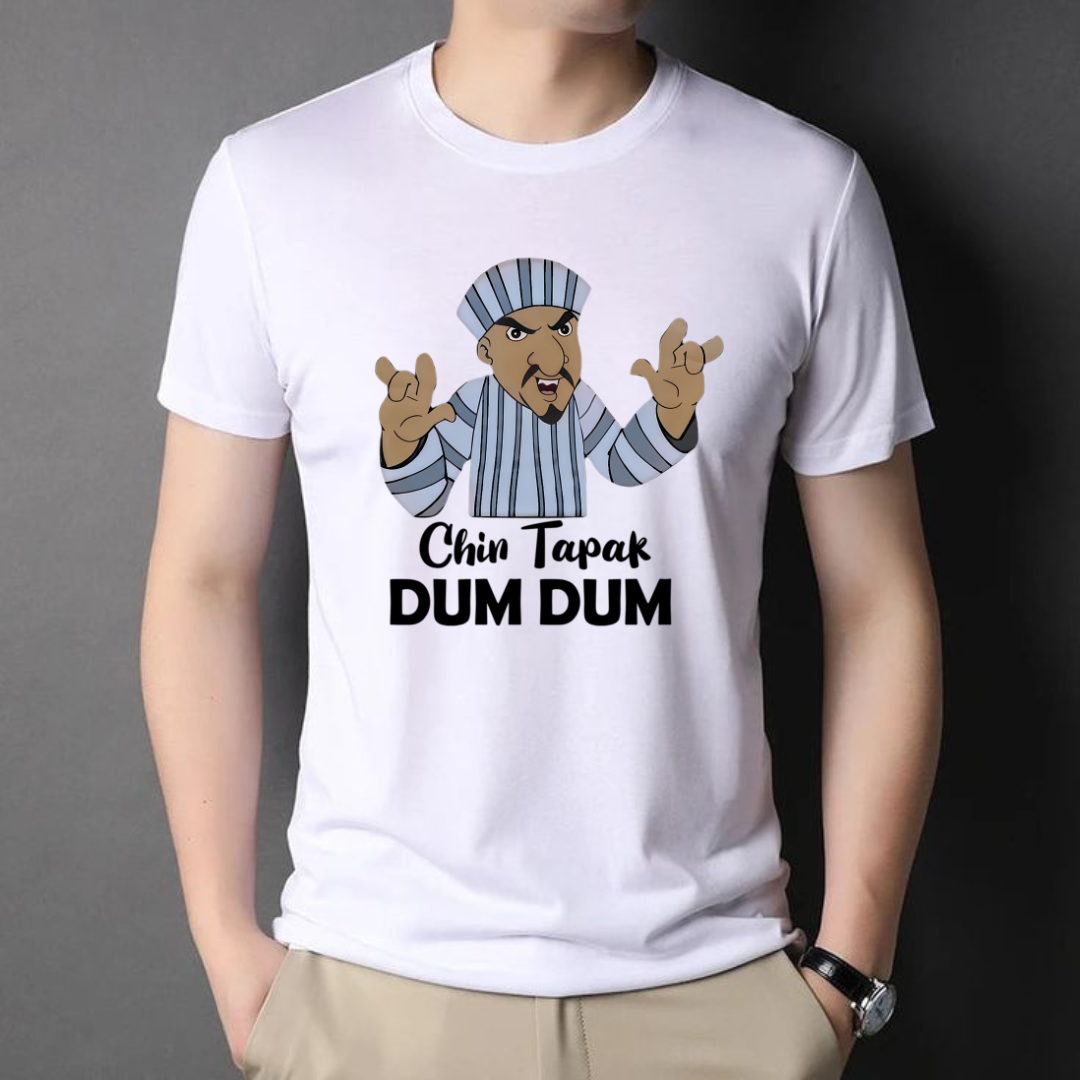 Chin Tapak Dum Dum White T-shirt